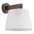 Brilagi - Επιτοίχιο φωτιστικό LATTE 1xE27/60W/230V πεύκο/λευκό