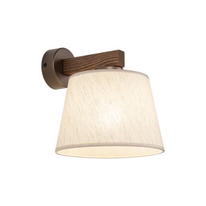 Brilagi - Επιτοίχιο φωτιστικό LATTE 1xE27/60W/230V πεύκο/μπεζ