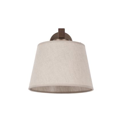 Brilagi - Επιτοίχιο φωτιστικό LATTE 1xE27/60W/230V πεύκο/μπεζ