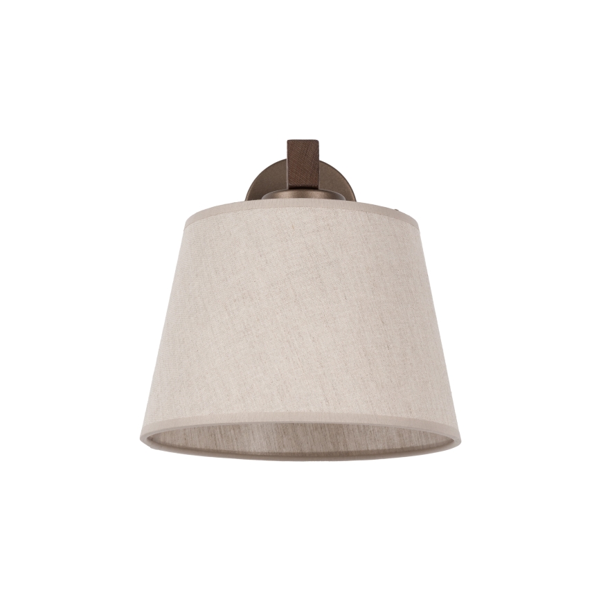 Brilagi - Επιτοίχιο φωτιστικό LATTE 1xE27/60W/230V πεύκο/μπεζ