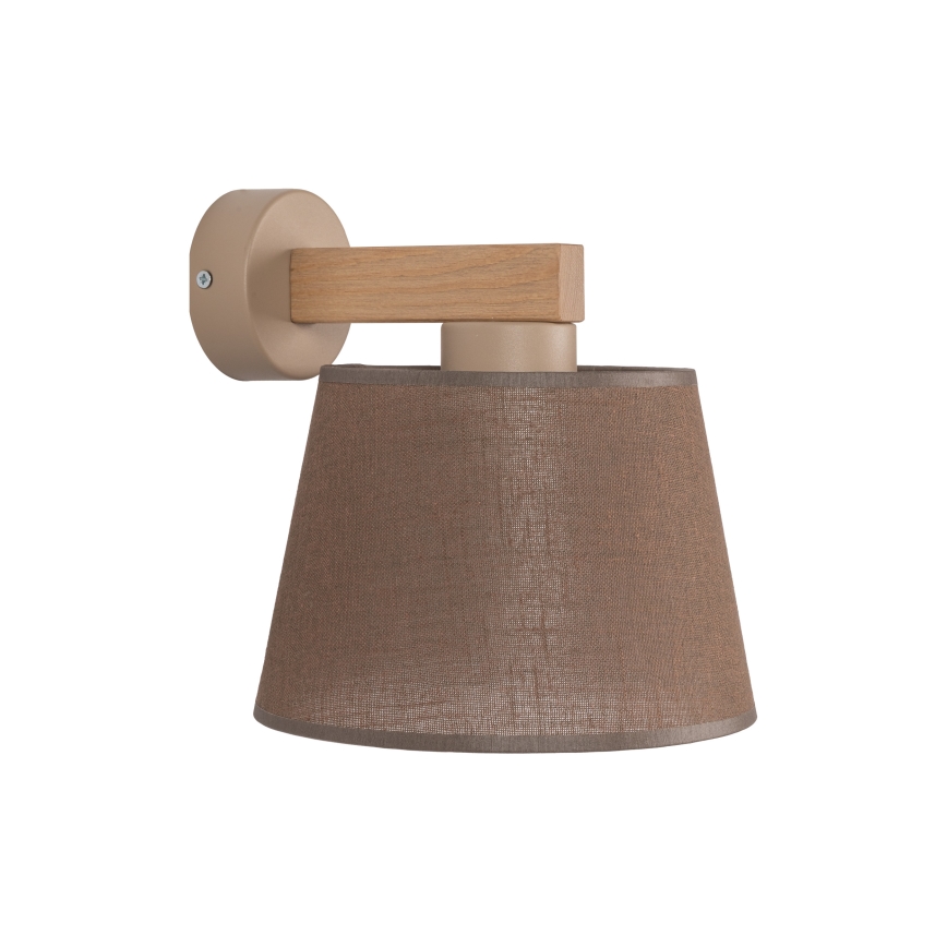 Brilagi - Επιτοίχιο φωτιστικό LATTE SABIA 1xE27/60W/230V πεύκο/καφέ