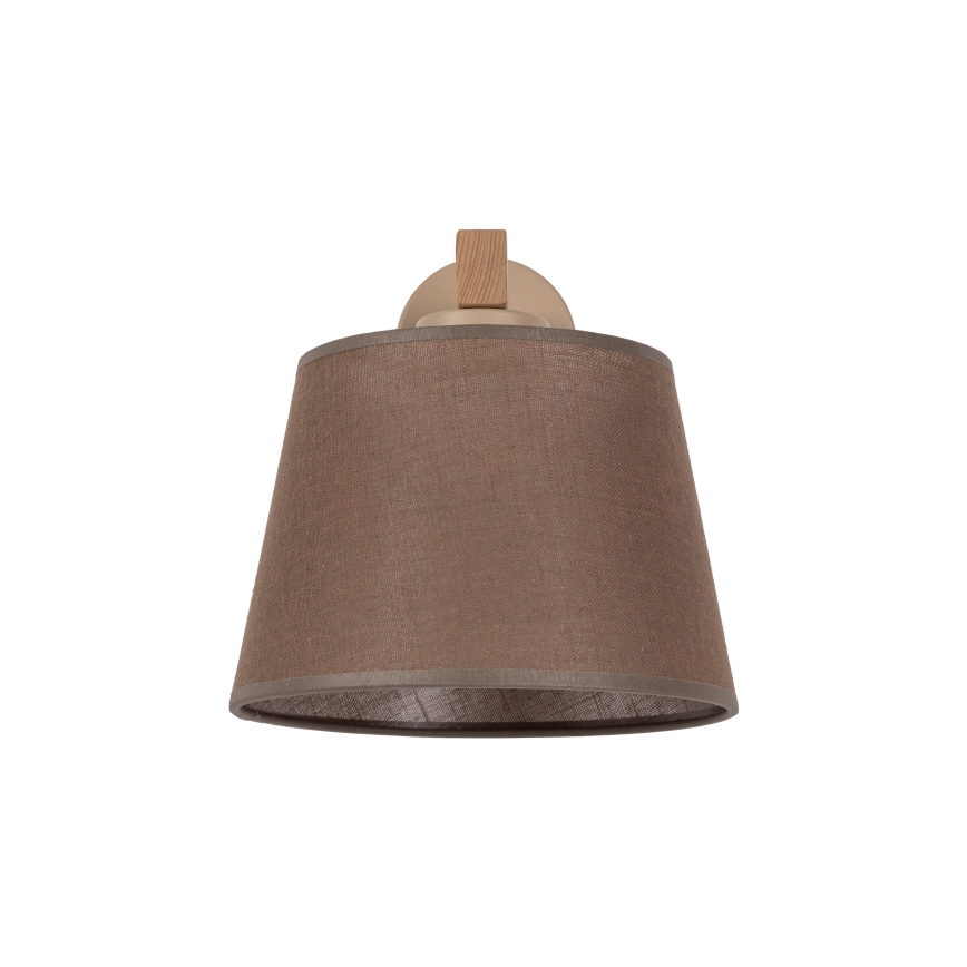 Brilagi - Επιτοίχιο φωτιστικό LATTE SABIA 1xE27/60W/230V πεύκο/καφέ
