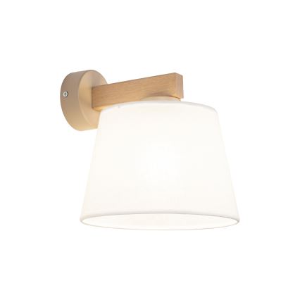 Brilagi - Επιτοίχιο φωτιστικό LATTE SABIA 1xE27/60W/230V πεύκο/λευκό