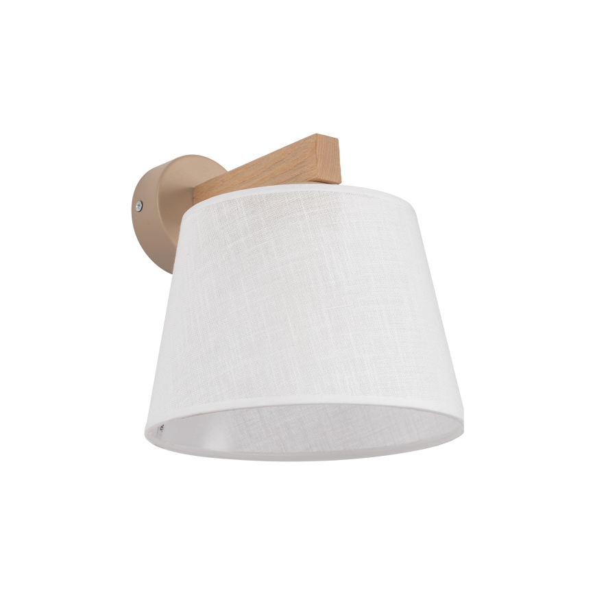 Brilagi - Επιτοίχιο φωτιστικό LATTE SABIA 1xE27/60W/230V πεύκο/λευκό