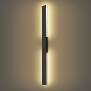 Brilagi - Επιτοίχιο φωτιστικό LED εξωτερικού χώρου LUNA LED/24W/230V 3000K IP65 100 cm μαύρο