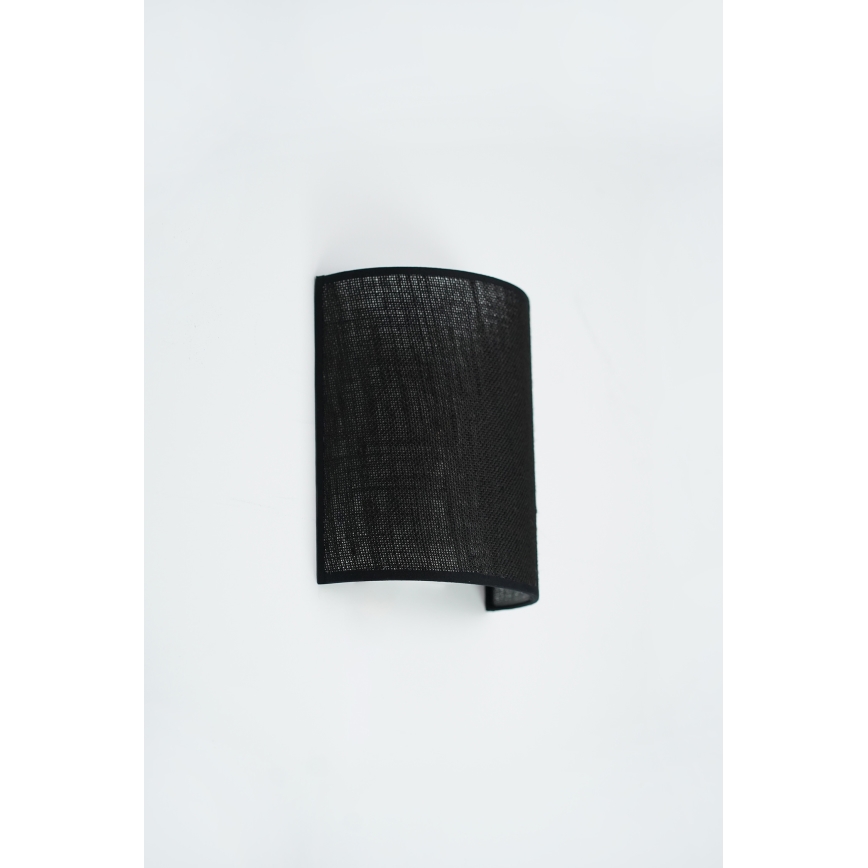 Brilagi - Επιτοίχιο φωτιστικό SEMI 1xE27/15W/230V διάμ. 20 εκ. μαύρο