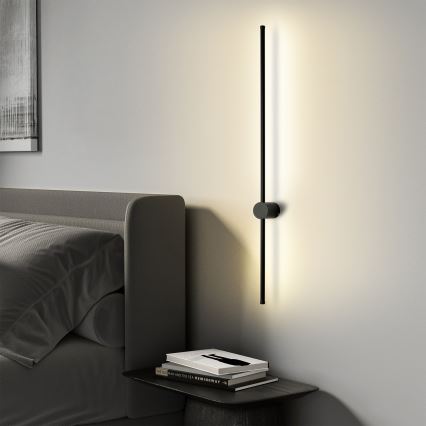 Brilagi - Εξωτερικό επιτοίχιο φωτιστικό LED AURA LED/20W/230V 4000K IP54 97 cm μαύρο