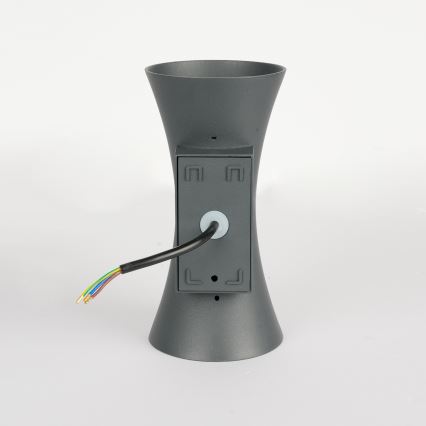 Brilagi - Επιτοίχιο φωτιστικό εξωτερικού χώρου BICON LED/10W/230V ανθρακί IP44