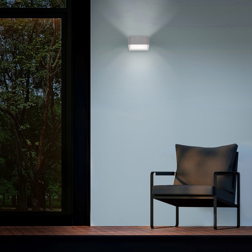 Brilagi - Επιτοίχιο φωτιστικό εξωτερικού χώρου LED BARI LED/7W/230V 3000/4000/6000K λευκό IP54