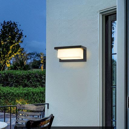 Brilagi - Επιτοίχιο φωτιστικό εξωτερικού χώρου LED BRICKY LED/12W/230V μαύρο IP54