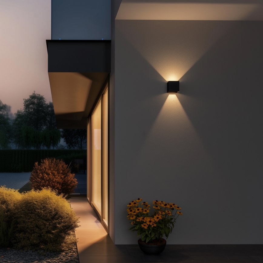 Brilagi - Επιτοίχιο φωτιστικό εξωτερικού χώρου LED CUBE LED/6W/230V IP54