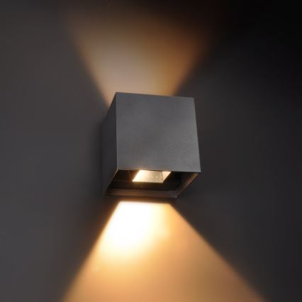 Brilagi - Επιτοίχιο φωτιστικό εξωτερικού χώρου LED CUBE LED/6W/230V IP54