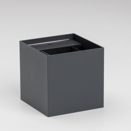 Brilagi - Επιτοίχιο φωτιστικό εξωτερικού χώρου LED CUBE LED/6W/230V ανθρακί IP54