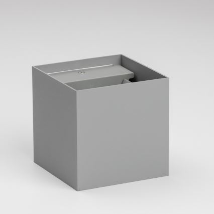 Brilagi - Επιτοίχιο φωτιστικό εξωτερικού χώρου LED CUBE LED/6W/230V γκρι IP54
