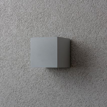 Brilagi - Επιτοίχιο φωτιστικό εξωτερικού χώρου LED CUBE LED/6W/230V γκρι IP54