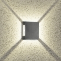 Brilagi - Επιτοίχιο φωτιστικό εξωτερικού χώρου LED QUADRAY LED/4W/230V ανθρακί IP65