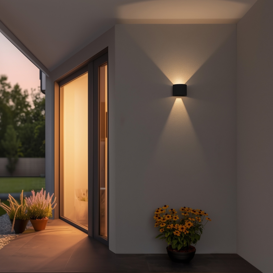 Brilagi - Επιτοίχιο φωτιστικό εξωτερικού χώρου LED RONDO LED/6W/230V IP54