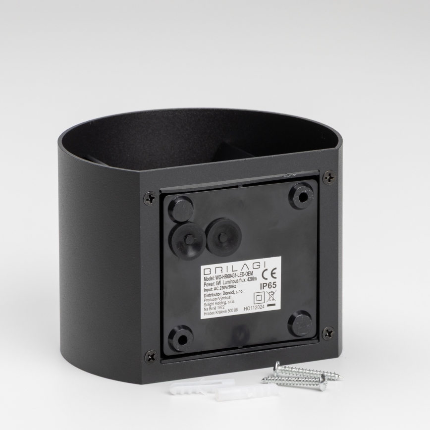 Brilagi - Επιτοίχιο φωτιστικό εξωτερικού χώρου LED RONDO LED/6W/230V IP54