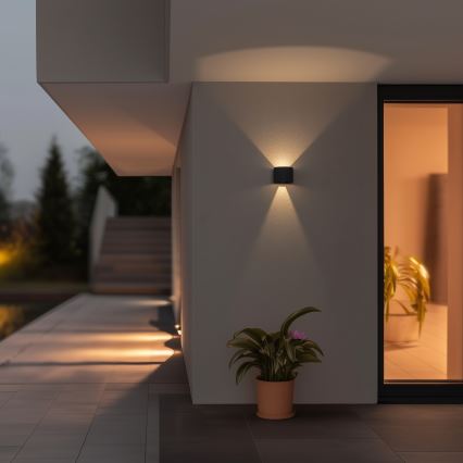 Brilagi - Επιτοίχιο φωτιστικό εξωτερικού χώρου LED RONDO LED/6W/230V ανθρακί IP54