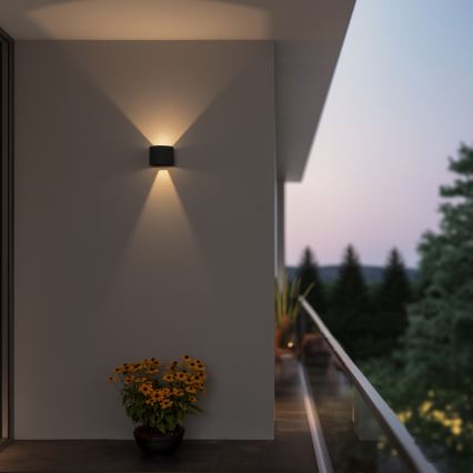 Brilagi - Επιτοίχιο φωτιστικό εξωτερικού χώρου LED RONDO LED/6W/230V ανθρακί IP54