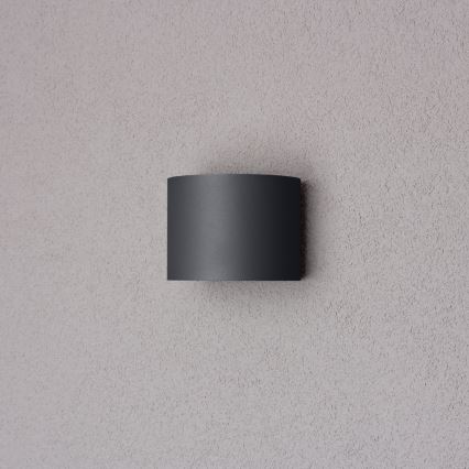 Brilagi - Επιτοίχιο φωτιστικό εξωτερικού χώρου LED RONDO LED/6W/230V ανθρακί IP54