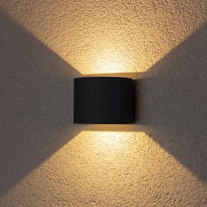 Brilagi - Επιτοίχιο φωτιστικό εξωτερικού χώρου LED RONDO LED/6W/230V ανθρακί IP54