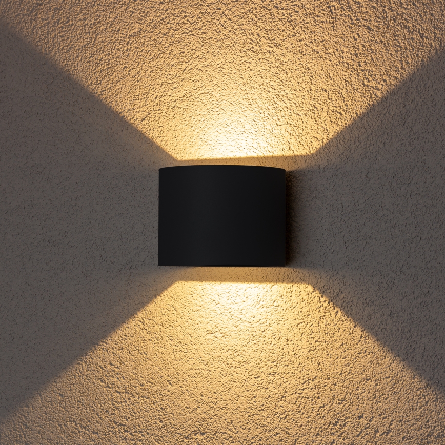 Brilagi - Επιτοίχιο φωτιστικό εξωτερικού χώρου LED RONDO LED/6W/230V ανθρακί IP54