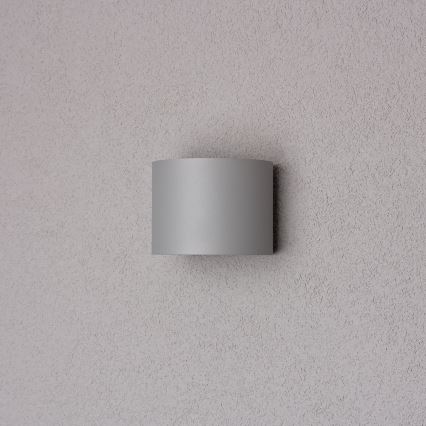 Brilagi - Επιτοίχιο φωτιστικό εξωτερικού χώρου LED RONDO LED/6W/230V γκρι IP54
