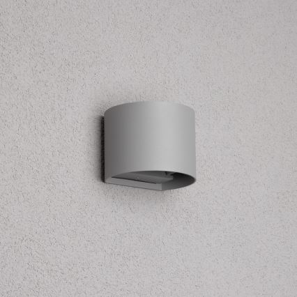 Brilagi - Επιτοίχιο φωτιστικό εξωτερικού χώρου LED RONDO LED/6W/230V γκρι IP54