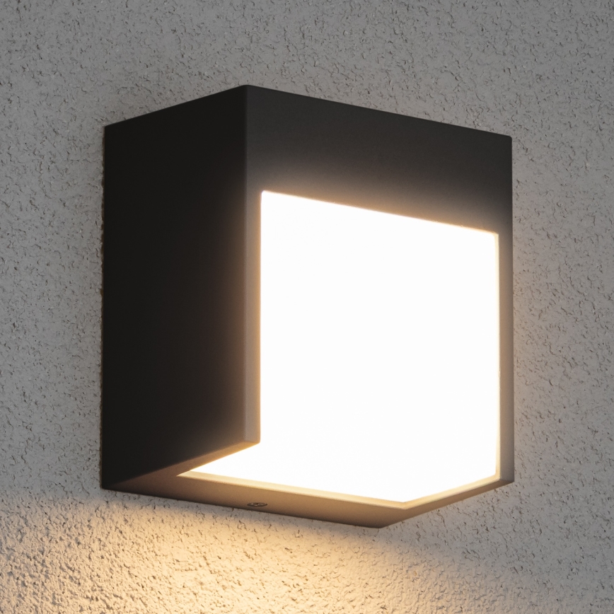 Brilagi - Επιτοίχιο φωτιστικό εξωτερικού χώρου LED TERNI LED/12W/230V ανθρακί IP44