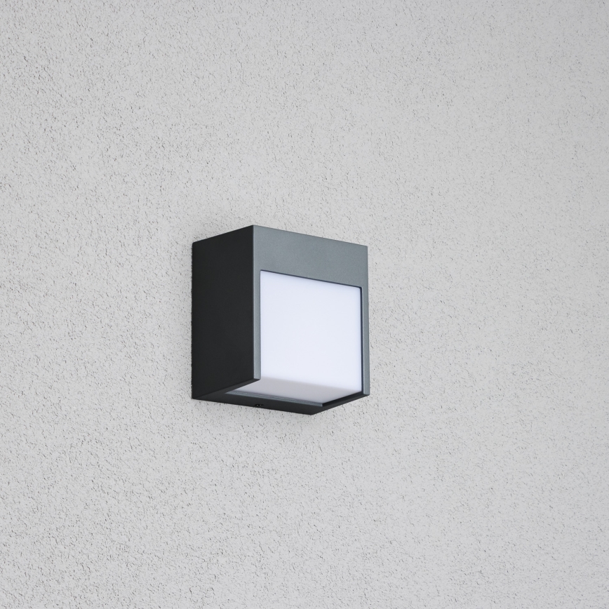Brilagi - Επιτοίχιο φωτιστικό εξωτερικού χώρου LED TERNI LED/12W/230V ανθρακί IP44