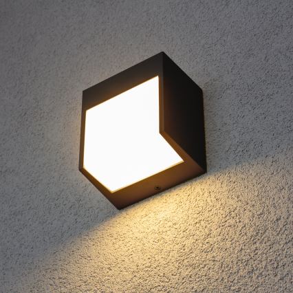 Brilagi - Επιτοίχιο φωτιστικό εξωτερικού χώρου LED TERNI LED/12W/230V ανθρακί IP44