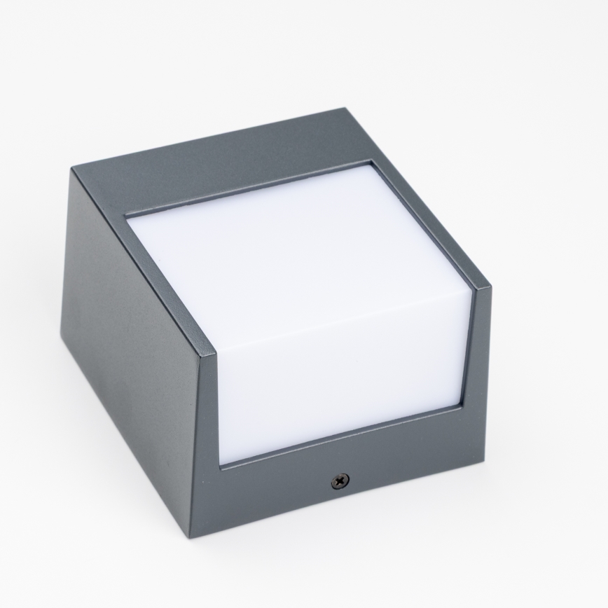 Brilagi - Επιτοίχιο φωτιστικό εξωτερικού χώρου LED TERNI LED/12W/230V ανθρακί IP44