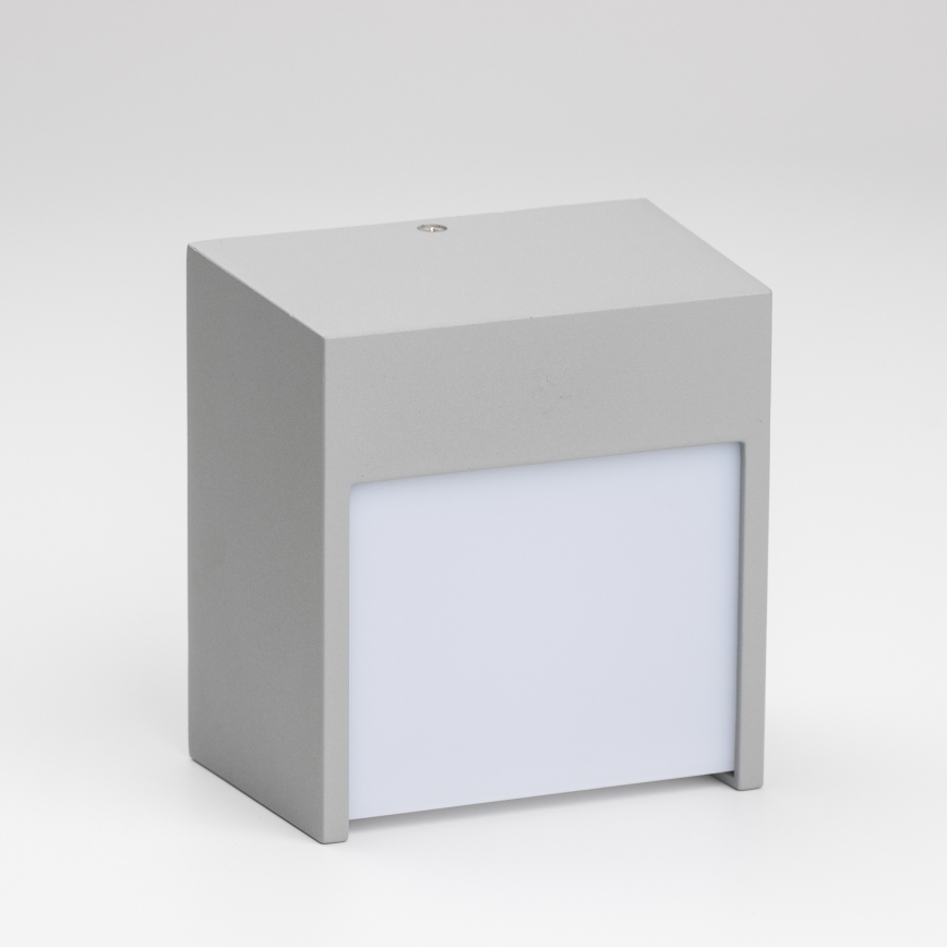 Brilagi - Επιτοίχιο φωτιστικό εξωτερικού χώρου LED TERNI LED/12W/230V γκρι IP44