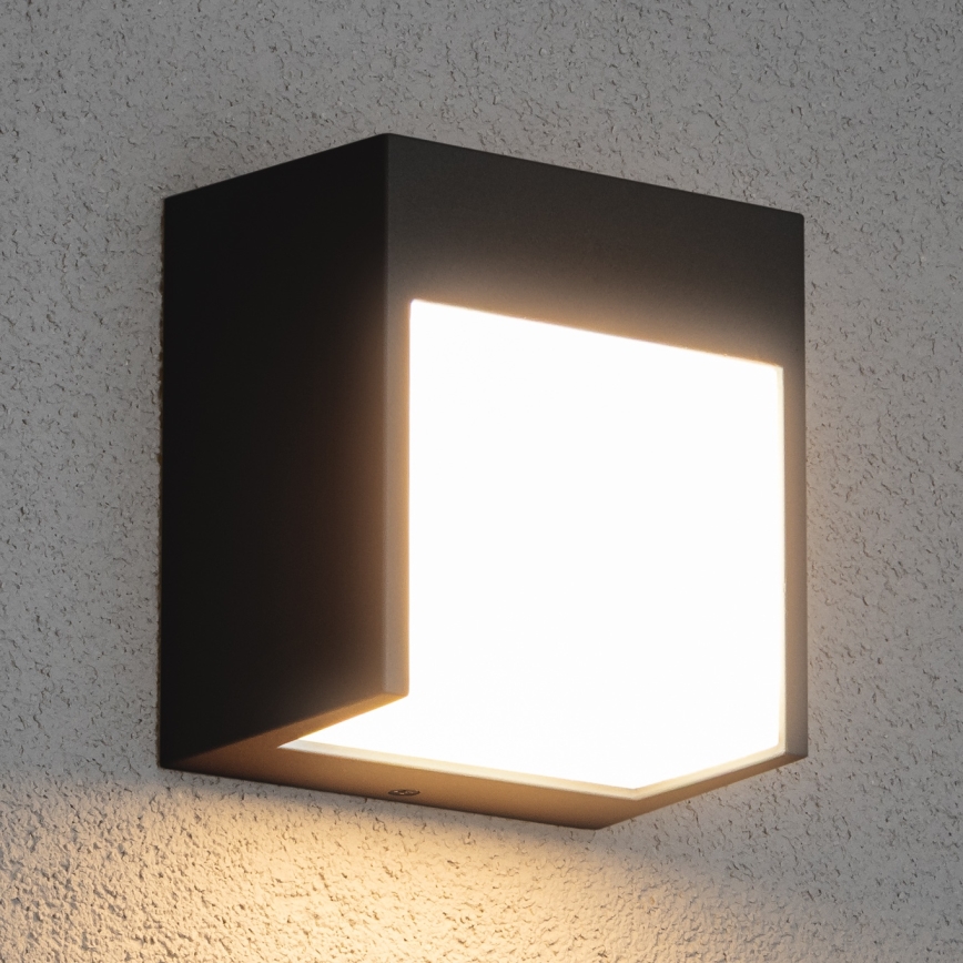 Brilagi - Επιτοίχιο φωτιστικό εξωτερικού χώρου LED TERNI LED/12W/230V μαύρο IP44