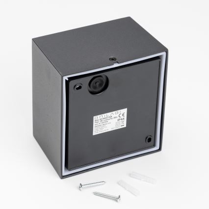 Brilagi - Επιτοίχιο φωτιστικό εξωτερικού χώρου LED TERNI LED/12W/230V μαύρο IP44