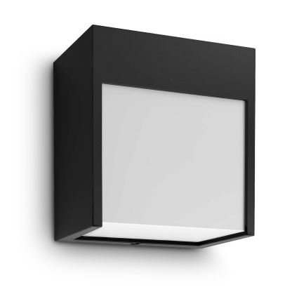 Brilagi - Επιτοίχιο φωτιστικό εξωτερικού χώρου LED TERNI LED/12W/230V μαύρο IP44