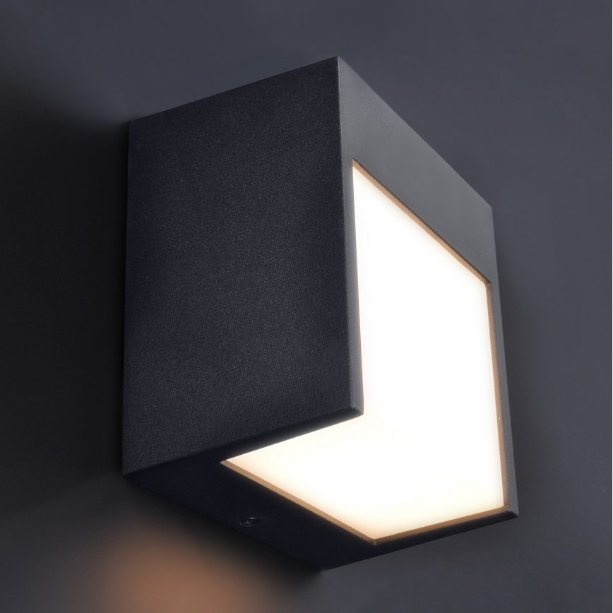Brilagi - Επιτοίχιο φωτιστικό εξωτερικού χώρου LED TERNI LED/12W/230V μαύρο IP44