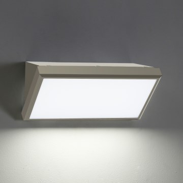 Brilagi - Επιτοίχιο φωτιστικό εξωτερικού χώρου LED TRIANGLE LED/20W/230V γκρι IP65