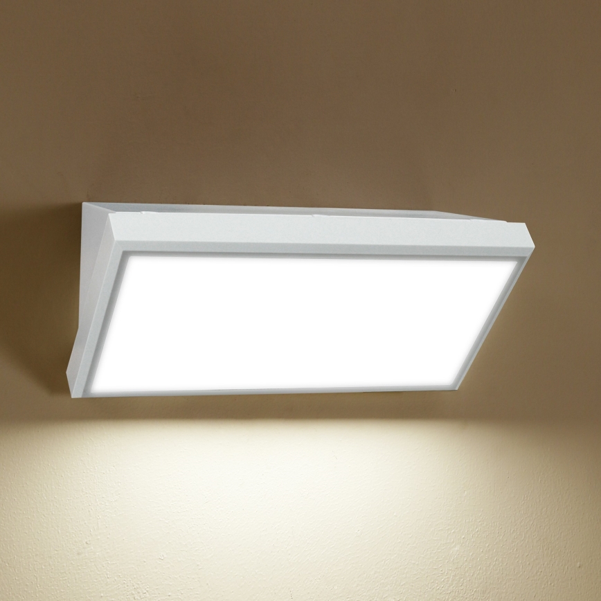 Brilagi - Επιτοίχιο φωτιστικό εξωτερικού χώρου LED TRIANGLE LED/20W/230V λευκό IP65