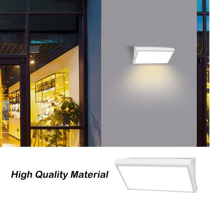 Brilagi - Επιτοίχιο φωτιστικό εξωτερικού χώρου LED TRIANGLE LED/20W/230V λευκό IP65