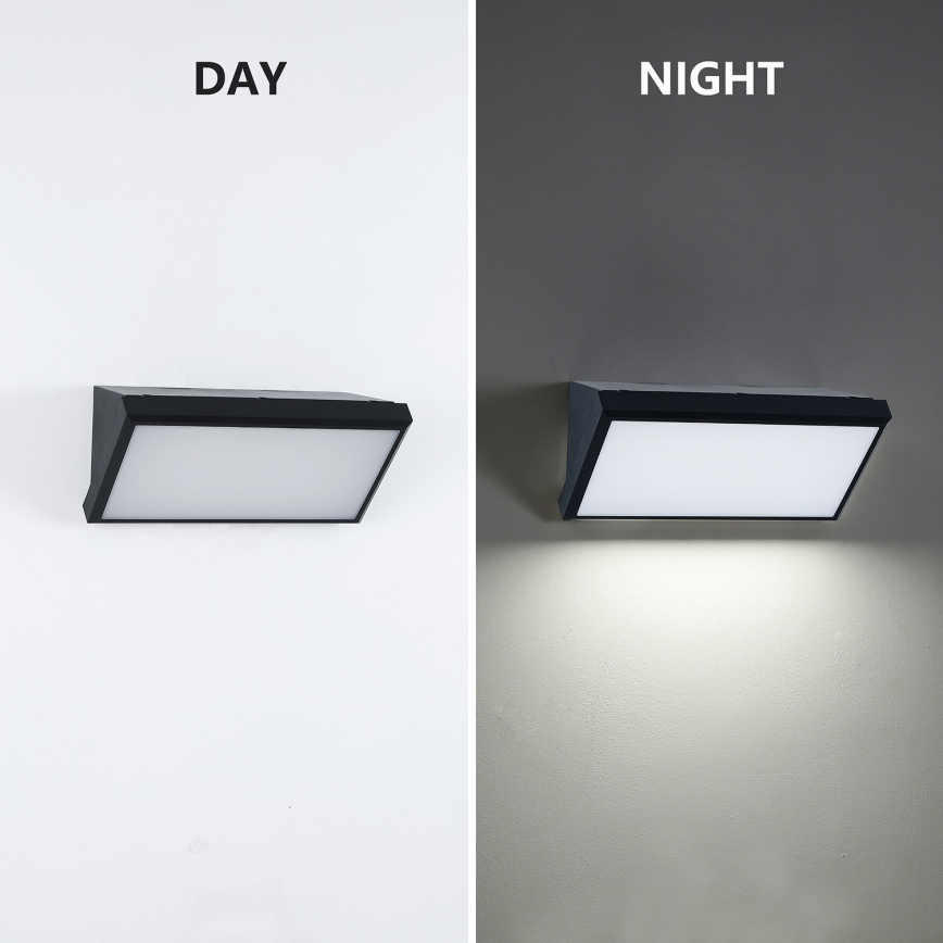 Brilagi - Επιτοίχιο φωτιστικό εξωτερικού χώρου LED TRIANGLE LED/20W/230V μαύρο IP65