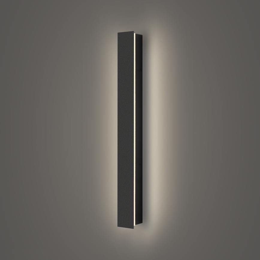 Brilagi - Επιτοίχιο φωτιστικό εξωτερικού χώρου LINEAR LED/12W/230V 4000K IP65 50 cm μαύρο