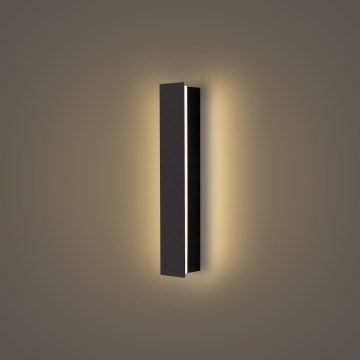 Brilagi - Επιτοίχιο φωτιστικό εξωτερικού χώρου LINEAR LED/8W/230V 3000K IP65 30 cm μαύρο