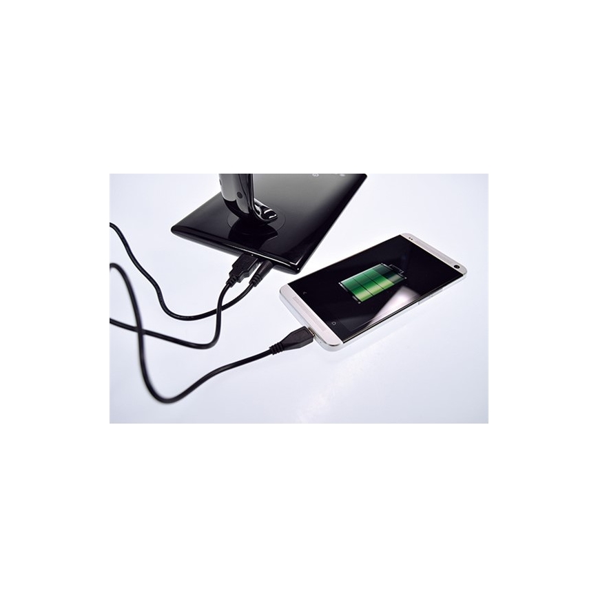 Brilagi - Επιτραπέζια λάμπα dimming LED USB connector LED/12W/230V λευκό 3000 - 6000K