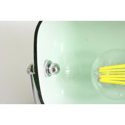 Brilagi - Επιτραπέζιο φωτιστικό BANK OFFICE 1xE27/60W/230V μαύρο/ασημί/πράσινο