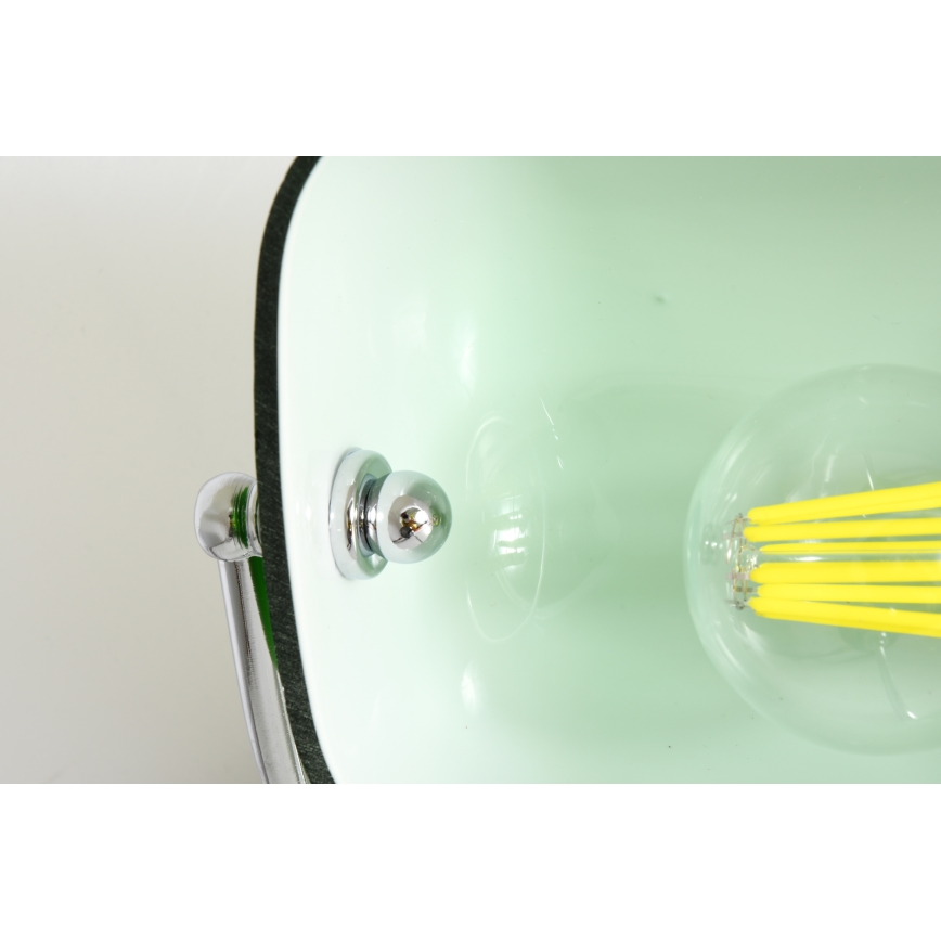 Brilagi - Επιτραπέζιο φωτιστικό BANK OFFICE 1xE27/60W/230V μαύρο/ασημί/πράσινο