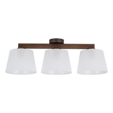 Brilagi - Επιφανειακό φωτιστικό οροφής LATTE 3xE27/60W/230V πεύκο/λευκό