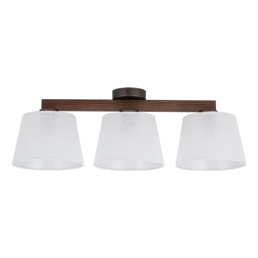 Brilagi - Επιφανειακό φωτιστικό οροφής LATTE 3xE27/60W/230V πεύκο/λευκό