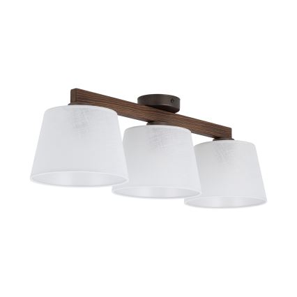 Brilagi - Επιφανειακό φωτιστικό οροφής LATTE 3xE27/60W/230V πεύκο/λευκό